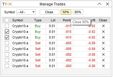 Manage Trades