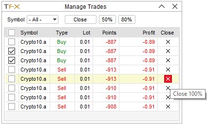 Manage Trades